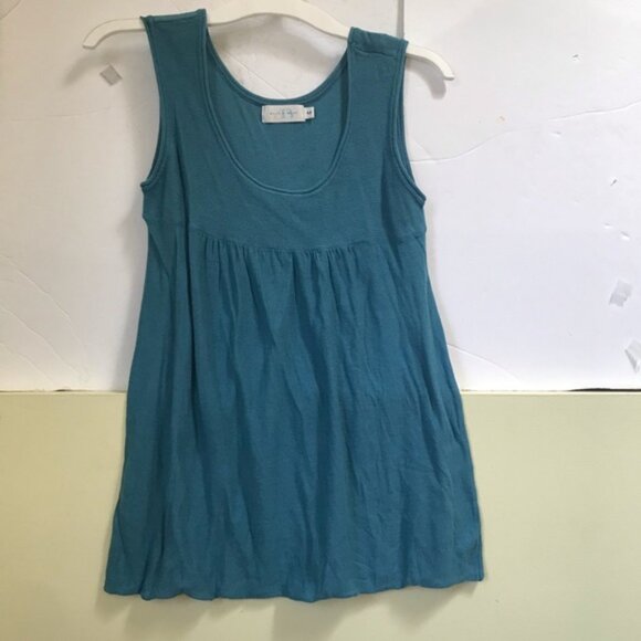 Alice Blue NEW Twin Set Open Cardigan Lightweight Drapey Tank Top Cotton Knit M - Picture 3 of 16